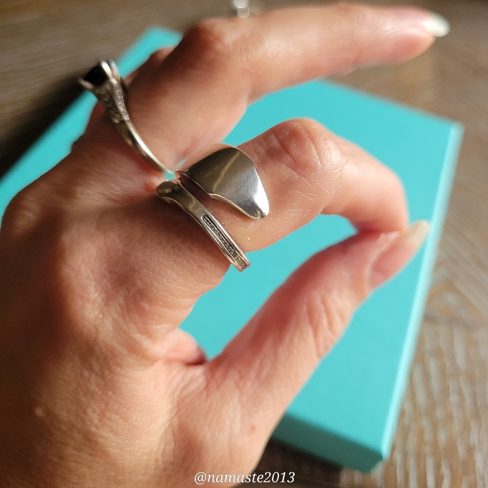 1912 Tiffany & Company Clinton Spoon Ring in Sterling Silver Luxury #56 - Picture 14 of 17